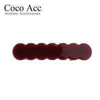 japan korean new design acrylic colid candy color Scallop shell bar shaped wave simple hair side clips grips barrettes kids baby