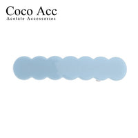 japan korean new design acrylic colid candy color Scallop shell bar shaped wave simple hair side clips grips barrettes kids baby