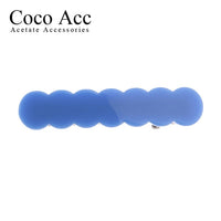japan korean new design acrylic colid candy color Scallop shell bar shaped wave simple hair side clips grips barrettes kids baby