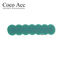 japan korean new design acrylic colid candy color Scallop shell bar shaped wave simple hair side clips grips barrettes kids baby