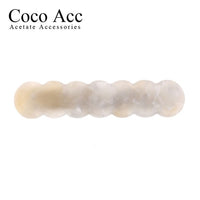 japan korean new design acrylic colid candy color Scallop shell bar shaped wave simple hair side clips grips barrettes kids baby