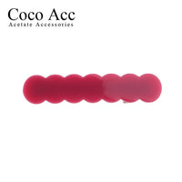 japan korean new design acrylic colid candy color Scallop shell bar shaped wave simple hair side clips grips barrettes kids baby