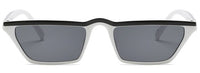 Black Fashion Design Women Sun Glasses Flat Top Sunglasses Square Frame Classic Shades Vintage Black Red Eyewear Oculos de sol