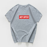 hey bitch letter funny  t-shirt women Graphic oversized japanese tops women 2020 kawaii cool streetwear vintage woman t-shirts