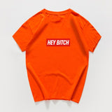 hey bitch letter funny  t-shirt women Graphic oversized japanese tops women 2020 kawaii cool streetwear vintage woman t-shirts