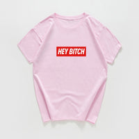 hey bitch letter funny  t-shirt women Graphic oversized japanese tops women 2020 kawaii cool streetwear vintage woman t-shirts