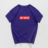hey bitch letter funny  t-shirt women Graphic oversized japanese tops women 2020 kawaii cool streetwear vintage woman t-shirts