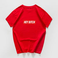 hey bitch letter funny  t-shirt women Graphic oversized japanese tops women 2020 kawaii cool streetwear vintage woman t-shirts