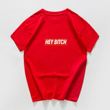 hey bitch letter funny  t-shirt women Graphic oversized japanese tops women 2020 kawaii cool streetwear vintage woman t-shirts