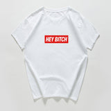 hey bitch letter funny  t-shirt women Graphic oversized japanese tops women 2020 kawaii cool streetwear vintage woman t-shirts