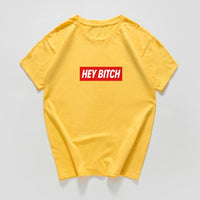 hey bitch letter funny  t-shirt women Graphic oversized japanese tops women 2020 kawaii cool streetwear vintage woman t-shirts