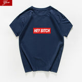 hey bitch letter funny  t-shirt women Graphic oversized japanese tops women 2020 kawaii cool streetwear vintage woman t-shirts