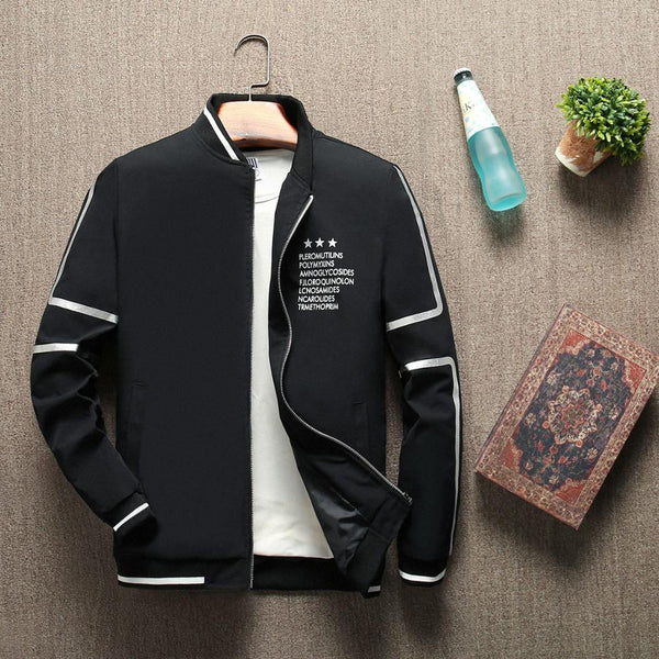 New Men&#39;s Bomber Zipper Jacket Autumn Male Casual Streetwear Hip Hop Slim Fit Pilot Coat Men&#39;s Clothing Plus Size 4XL ,GA463