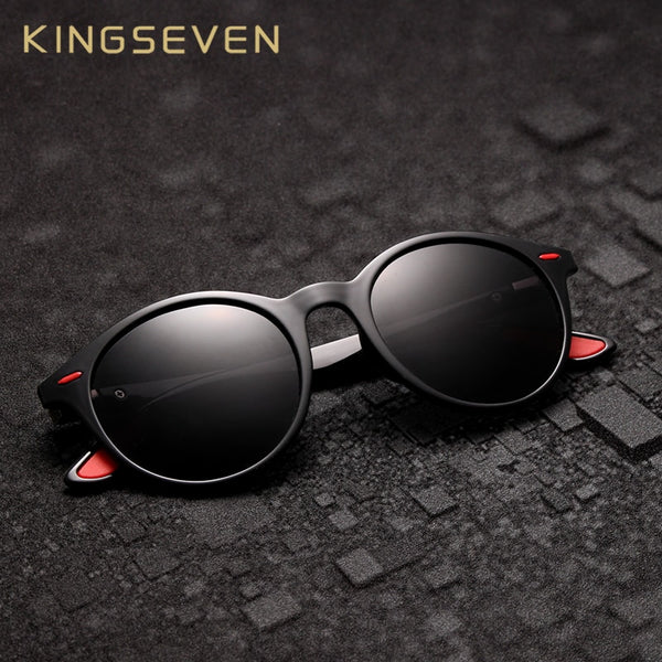 KINGSEVEN TR90 Vintage Men Sunglasses Polarized Oval Frame Sun glasses Women Men Unisex Night Vision Goggles Oculos De Sol