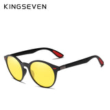 KINGSEVEN TR90 Vintage Men Sunglasses Polarized Oval Frame Sun glasses Women Men Unisex Night Vision Goggles Oculos De Sol