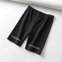 Short paragraph Letter printed Leggings For Women High Waist Black Fashion SweatPants Push Up Fitness Leggings casual pants