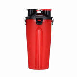 2 In 1 Pet Travel Water Bottle Foldable Dog feed Bowl Drink Cup Food Container Silicone Outdoor Portable Dog Cat Feeder