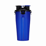 2 In 1 Pet Travel Water Bottle Foldable Dog feed Bowl Drink Cup Food Container Silicone Outdoor Portable Dog Cat Feeder