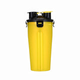 2 In 1 Pet Travel Water Bottle Foldable Dog feed Bowl Drink Cup Food Container Silicone Outdoor Portable Dog Cat Feeder
