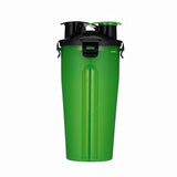 2 In 1 Pet Travel Water Bottle Foldable Dog feed Bowl Drink Cup Food Container Silicone Outdoor Portable Dog Cat Feeder