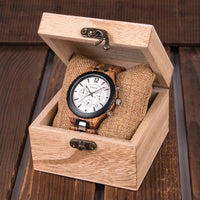 BOBO BIRD Men Watch Wood Luxury Stylish Watches Timepieces Chronograph Military Quartz Great Men&#39;s Gift relogio masculino W-R22