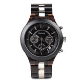 BOBO BIRD Men Watch Wood Luxury Stylish Watches Timepieces Chronograph Military Quartz Great Men&#39;s Gift relogio masculino W-R22
