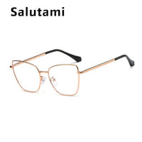 2020 New Luxury Brand Anti-blue Light Square Clear Glasses Frame For Women Retro Computer Goggle Cat Eye Eyeglasses Transparent