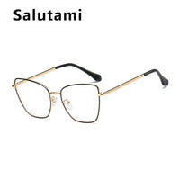 2020 New Luxury Brand Anti-blue Light Square Clear Glasses Frame For Women Retro Computer Goggle Cat Eye Eyeglasses Transparent
