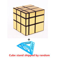 3x3x3 Magic Mirror Cubes Cast Coated Puzzle Professional Speed Magic Cube Magic Education Toys For Children Mirror Cubes