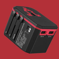 Dual Type C PD QC USB All in one charger adapter for travel with EU US UK AU plug universal travel power charger sockets