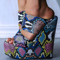 Doratasia 2020 Extreme High Heels Wedges Sexy Platform Multi Colors Summer Sandal Women Slippers Shoes