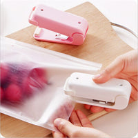 Kitchen Gadgets Mini Sealing Machine Portable Heat Sealer Plastic Bag Storage Packet Handy Sealers Easy Resealer For Food Snack
