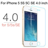 Tempered Glass For iPhone X XS MAX XR 4 4s 5 5s SE 5c Screen Protective Film For iPhone 6 6s 7 8 Plus X 11 12Pro Glass Protector