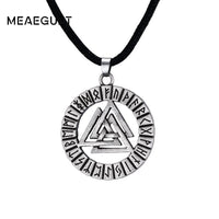 Pagan Amulet Pendant Men Necklace Scandinavian Viking Odin &#39;s Symbol Viking Warrior Slavic Norway Valknut Jewelry