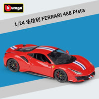 Bburago 1:24 FERRARI 488 PISTA simulation alloy car model Collect gifts toy