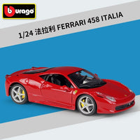 Bburago 1:24 FERRARI 488 PISTA simulation alloy car model Collect gifts toy