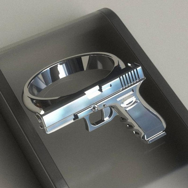 FDLK   2020 New Spring Hot Pistol Shape Ring For Women Men Gun Rings Punk Hip-hop Ring Jewelry Pop Valentines Day Gift