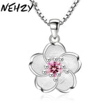 NEHZY 925 sterling silver new woman Brand Fashion Fresh Rose Handmade Cherry Necklace Pendant Cute Peach Pendant Luxury Jewelry