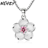 NEHZY 925 sterling silver new woman Brand Fashion Fresh Rose Handmade Cherry Necklace Pendant Cute Peach Pendant Luxury Jewelry