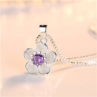 NEHZY 925 sterling silver new woman Brand Fashion Fresh Rose Handmade Cherry Necklace Pendant Cute Peach Pendant Luxury Jewelry