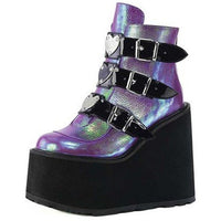 DORATASIA Luxury Brand New Fashion Female Platform Boots Classic Wedges Ankle Boots Women 2020 Metal Buckle Autumn Shoes Woman
