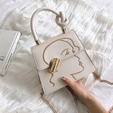 Casual Metal Handle Handbags Women Messenger Bag 2020 Brands Chains Shoulder Crossbody Bags Ladies Women&#39;s Bag Purses Bolsa Chic