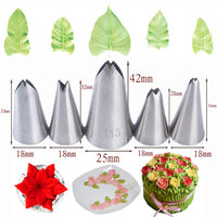 3pcs/5pcs/7pcs Cream Pastry Decorating Tips Set Stainless Steel Russian Tulip Icing Piping Cake Nozzles Cupcake Baking Tools
