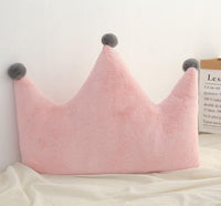 Lovely Sofa Pillow Cushion Bedside Backrest Crown Plush Pillow Living Room Girl Decorative Pillow Bedroom For Birthday Present