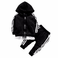 New Spring Autumn Baby Boys Girls Clothes Children Cotton Sports Jacket Pants 2Pcs/Sets Toddler Fashion Clothing Kids Tracksuits