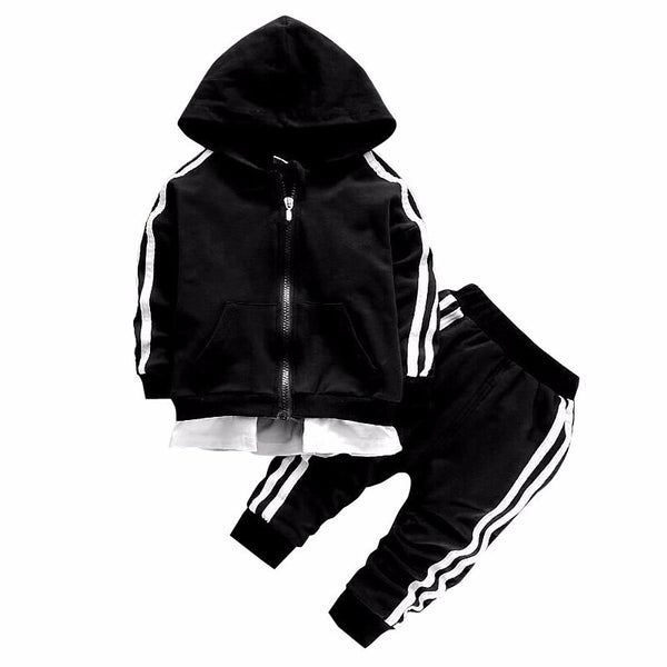 New Spring Autumn Baby Boys Girls Clothes Children Cotton Sports Jacket Pants 2Pcs/Sets Toddler Fashion Clothing Kids Tracksuits