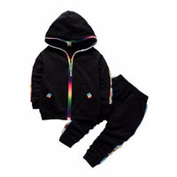 New Spring Autumn Baby Boys Girls Clothes Children Cotton Sports Jacket Pants 2Pcs/Sets Toddler Fashion Clothing Kids Tracksuits