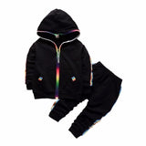 New Spring Autumn Baby Boys Girls Clothes Children Cotton Sports Jacket Pants 2Pcs/Sets Toddler Fashion Clothing Kids Tracksuits