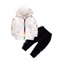 New Spring Autumn Baby Boys Girls Clothes Children Cotton Sports Jacket Pants 2Pcs/Sets Toddler Fashion Clothing Kids Tracksuits