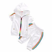 New Spring Autumn Baby Boys Girls Clothes Children Cotton Sports Jacket Pants 2Pcs/Sets Toddler Fashion Clothing Kids Tracksuits